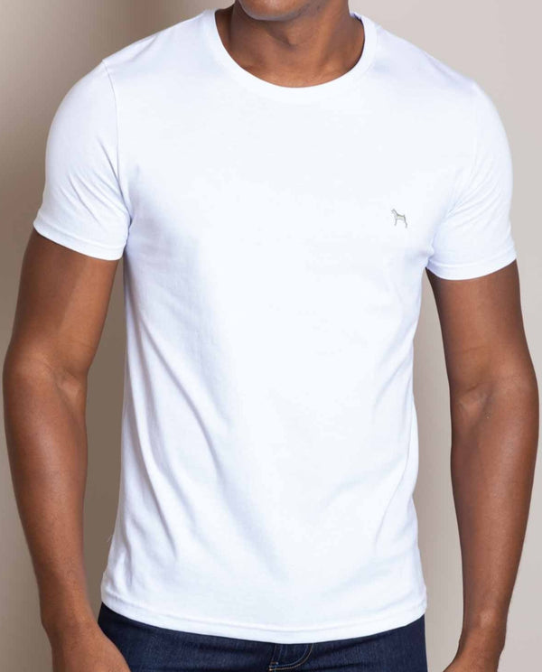 Camiseta Basica Blanco (Custom Fit)