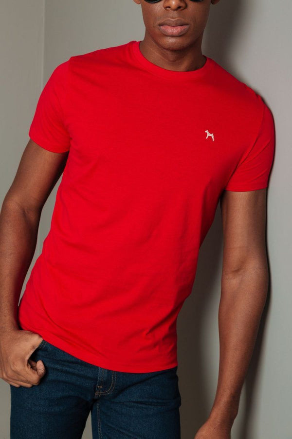 Camiseta Basica Rojo (Custom Fit) - Victor