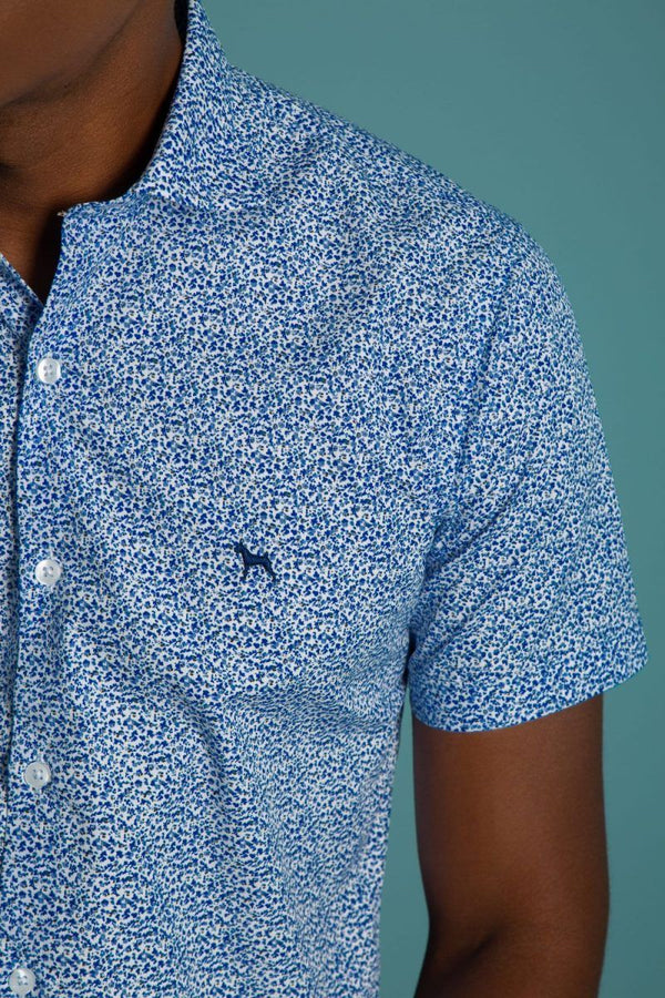 Camisa Manga Corta Estampada (Slim Fit)