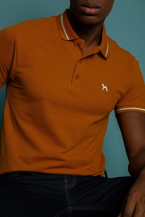 Polo Basica Fondo Entero Mostaza (Custom fit)