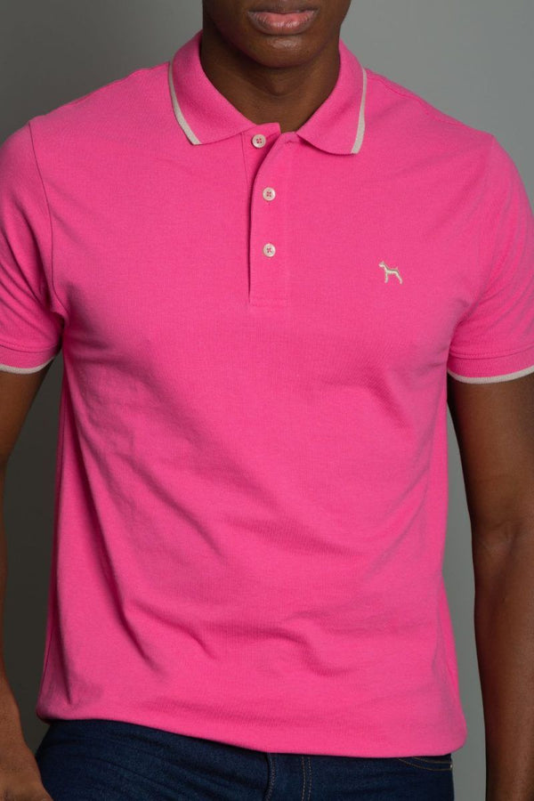 Polo Basica Fondo Entero Fucsia (Custom Fit) - Victor
