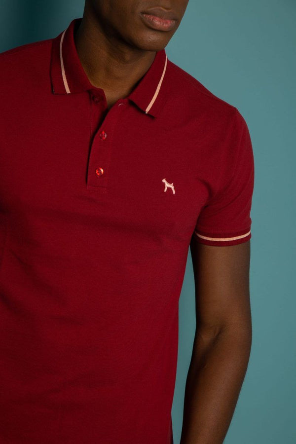 Polo Basica Fondo Entero Vinotinto (Custom fit)