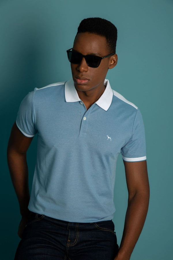 Polo Fashion Azul Claro (Custom Fit)