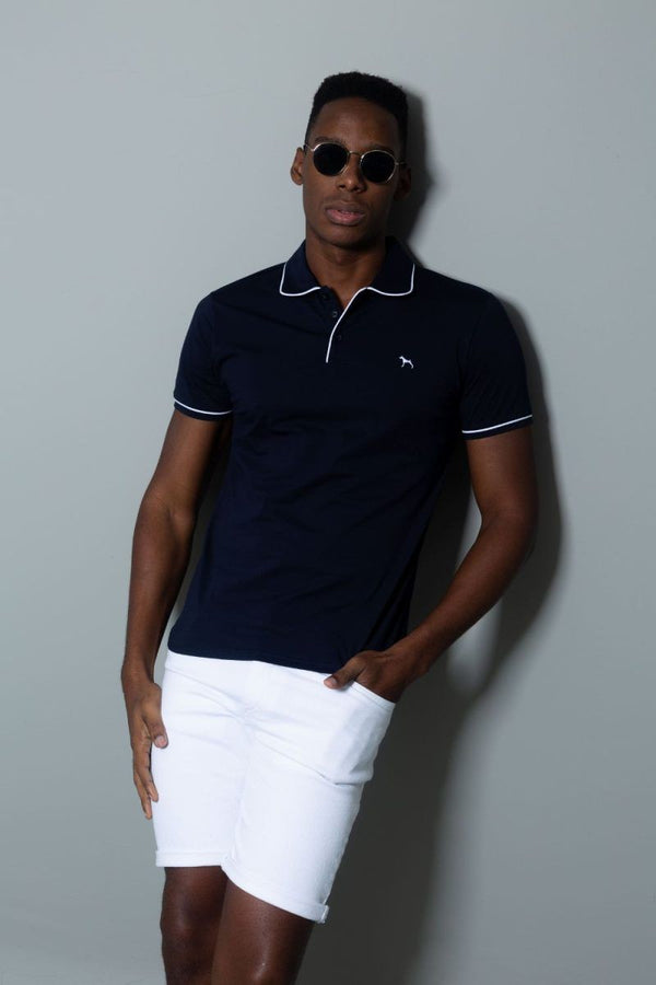 Polo Fashion Azul Turqui (Custom Fit) - Victor