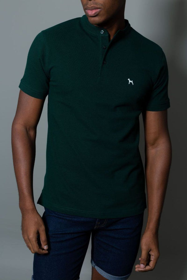 Polo Basico Cuello Neru Verde (Custom Fit) - Victor