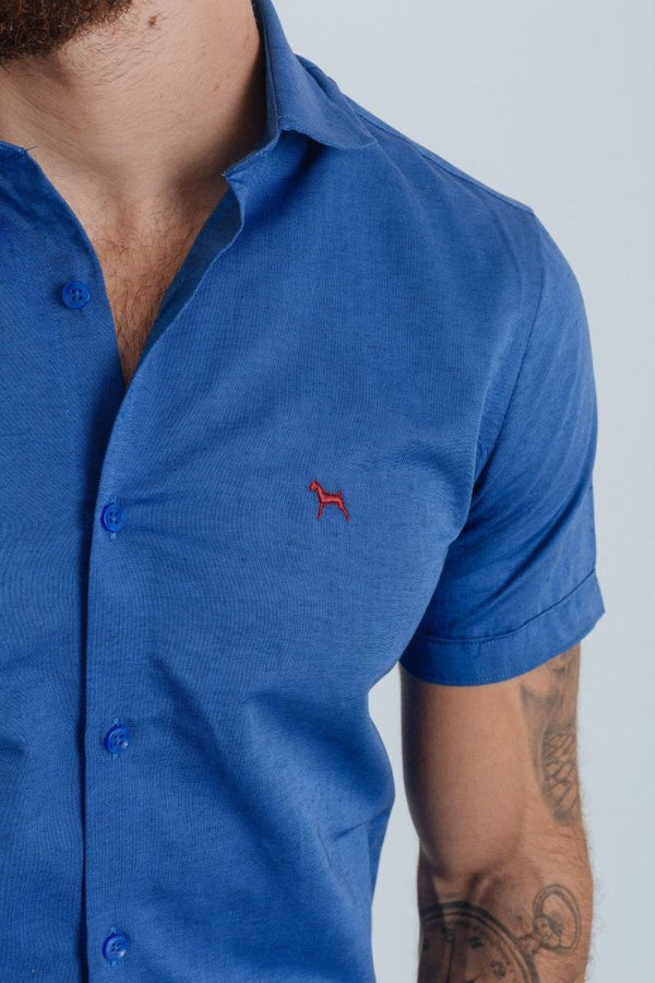 Camisa Manga Corta Fondo Entero (Slim Fit) - Victor