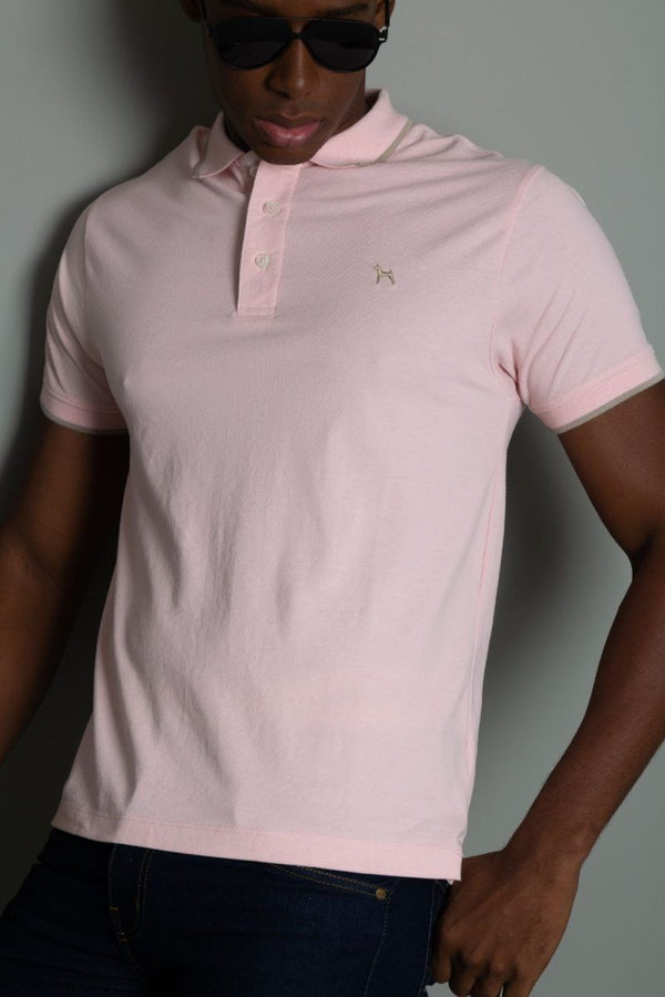Polo Basica Rosada Fondo Entero (Custom Fit) - Victor