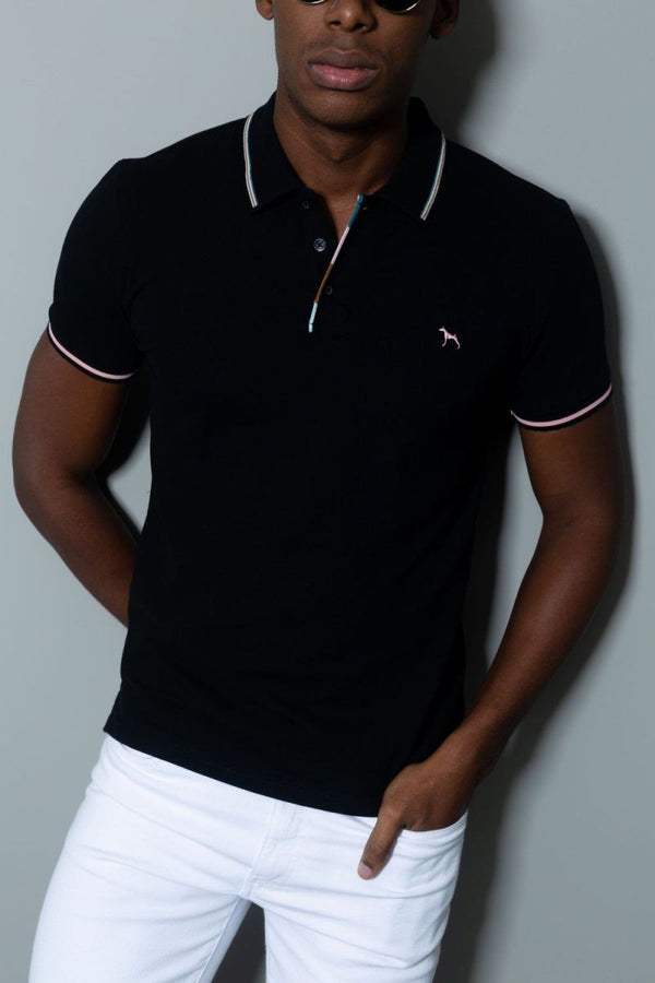 Polo fashion Negro (Custom Fit) - Victor
