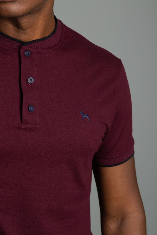 Polo Fashion Cuello Neru Vinotinto (Custom Fit)