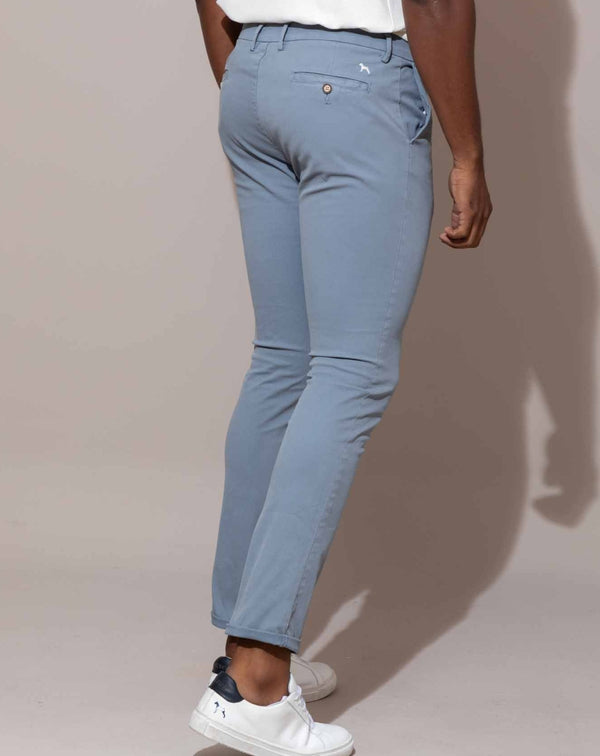 Pantalon Basico Azul grisoso (Slim Fit)
