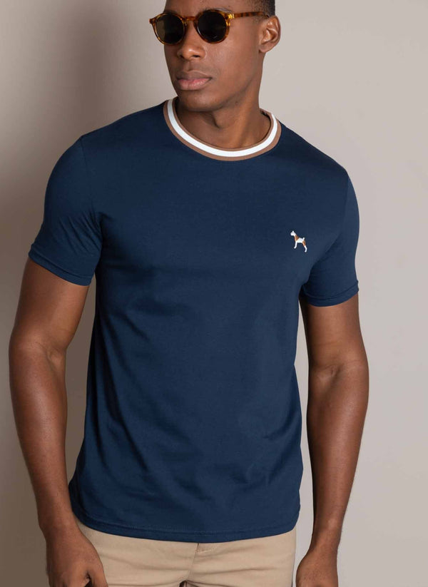 Camiseta Fashion Navy (Custom Fit)