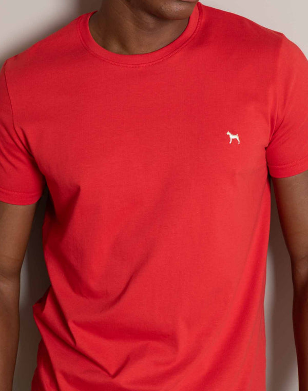 Camiseta Basica Rojo (Custom Fit)