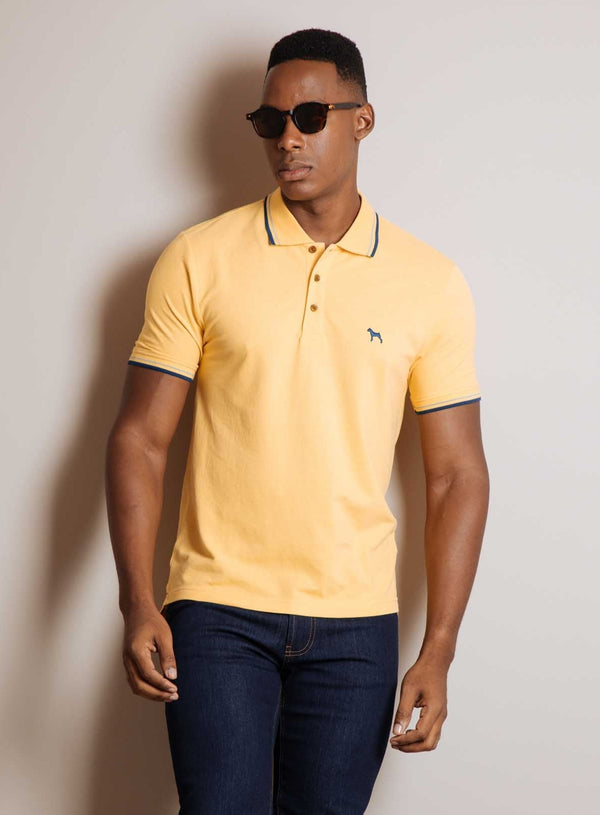 Polo Básica Amarillo (Custom Fit)