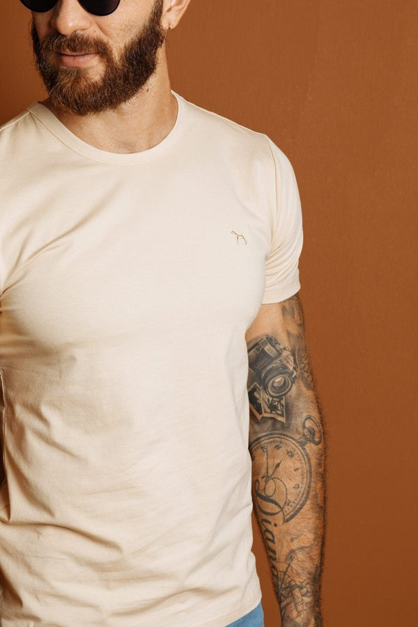 Camiseta Basica Khaki Premium (Slim Fit)