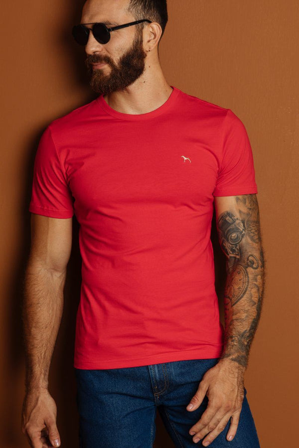 Camiseta Basica Rojo Premium (Slim Fit)