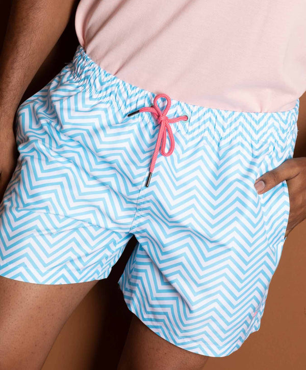 Pantaloneta de Baño Azul Claro