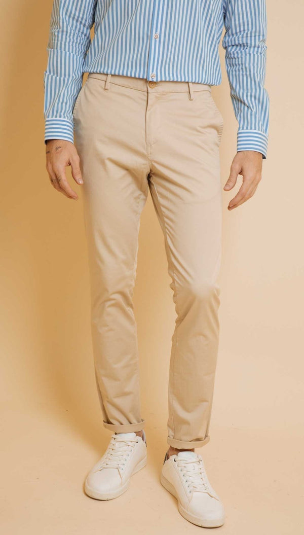 Pantalón Básico Khaki (Slim Fit) - Victor