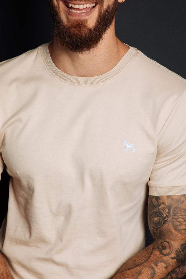 Camiseta Basica Premium Khaki (Slim Fit)