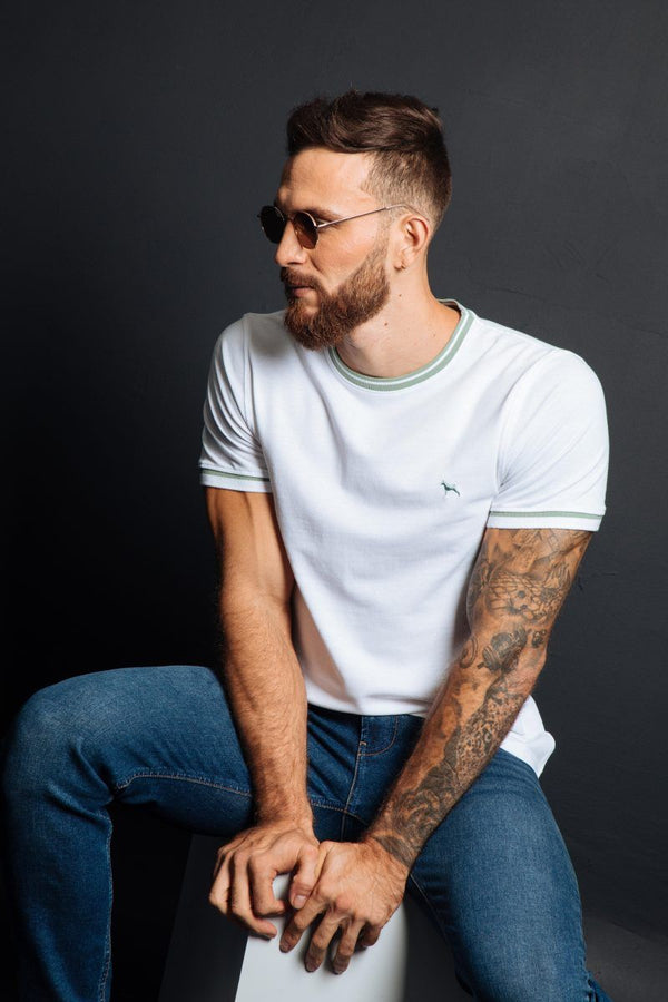 Camiseta Fashion Blanco (Custom Fit)