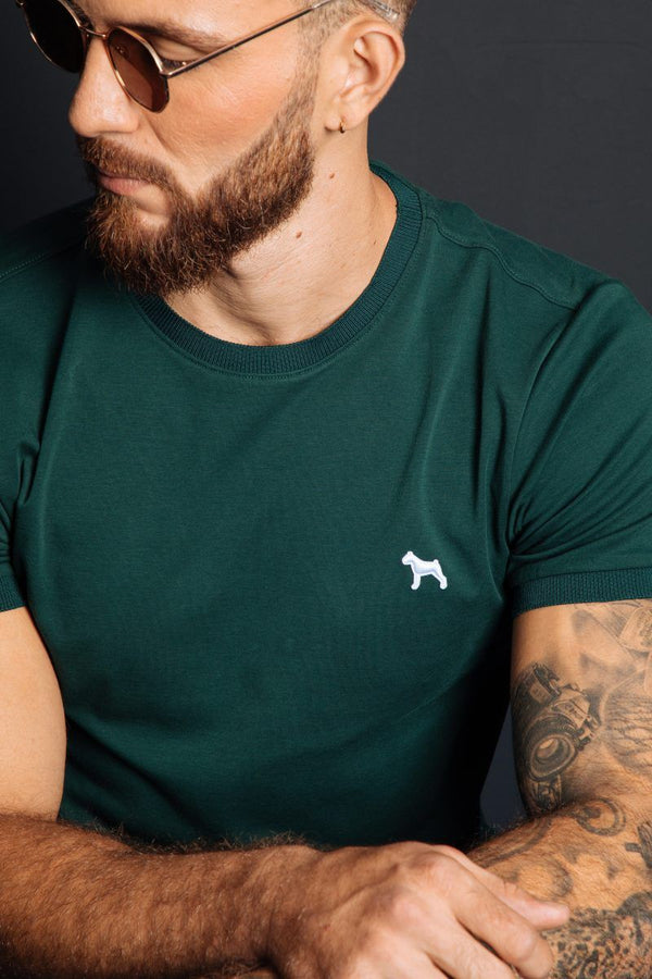 Camiseta Basica Premium Verde (Custom fit)