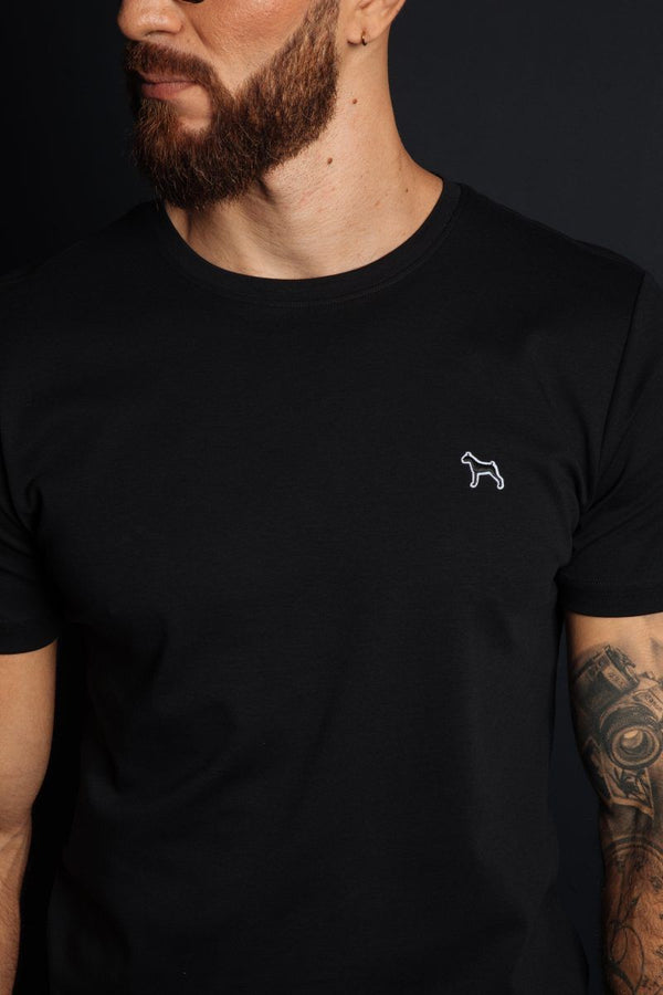Camiseta Basica Premium Negro (Custom Fit)