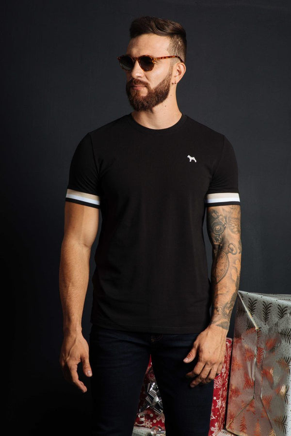 Camiseta Fashion Negro (Slim Fit) - Victor