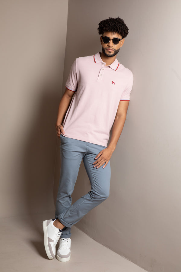 Polo Básica Rosado Pastel (Custom Fit)