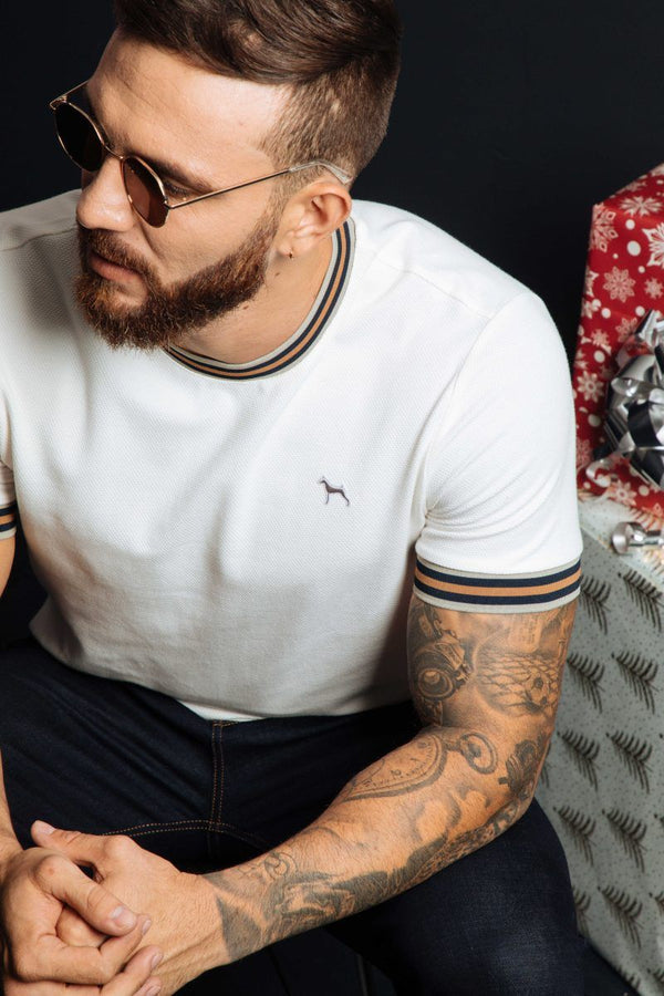 Camiseta Fashion Beige (Slim Fit)