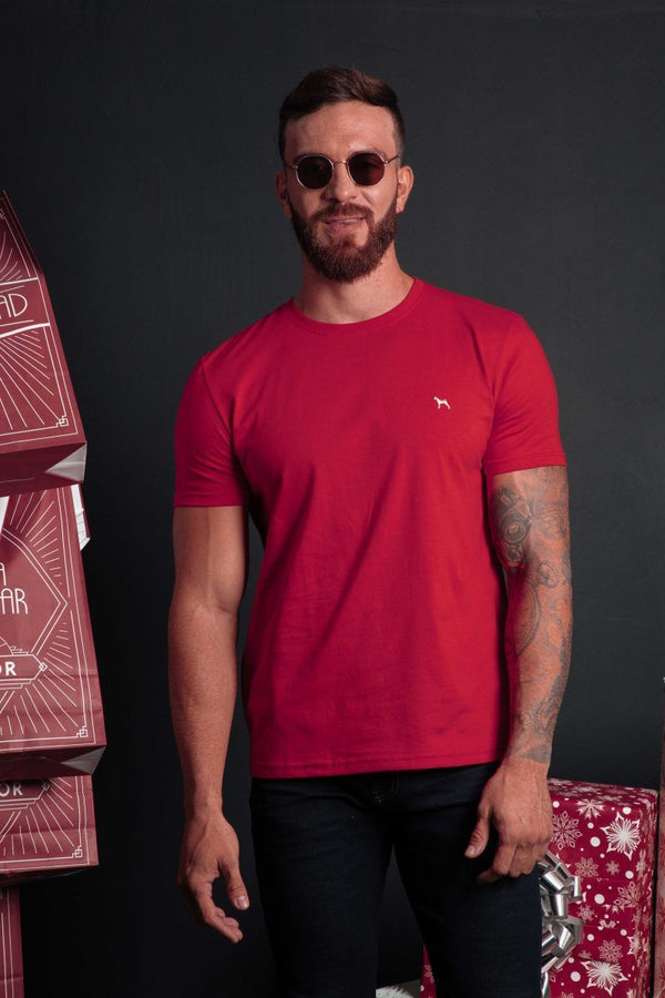Camiseta Basica Rojo (Slim Fit)