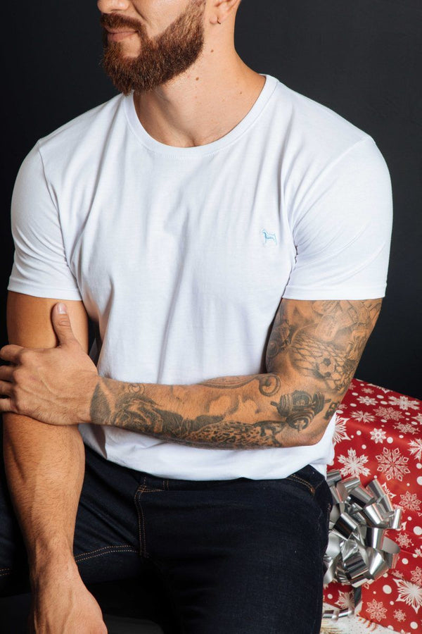 Camiseta Basica Blanco (Slim Fit)
