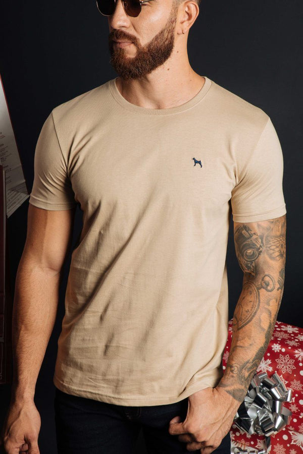 Camiseta Basica Khaki (Slim Fit)