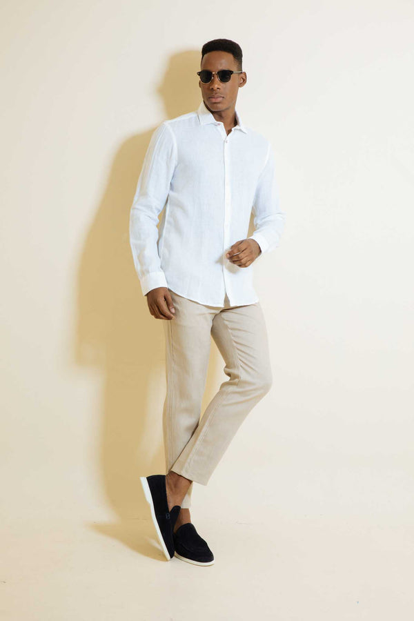 Pantalón Lino Khaki (Modern Fit)