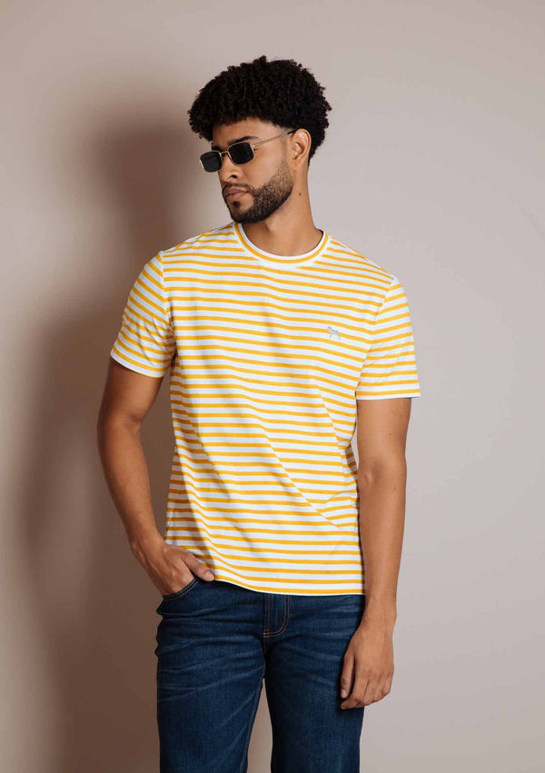 Camiseta Fashion Rayas Amarillo