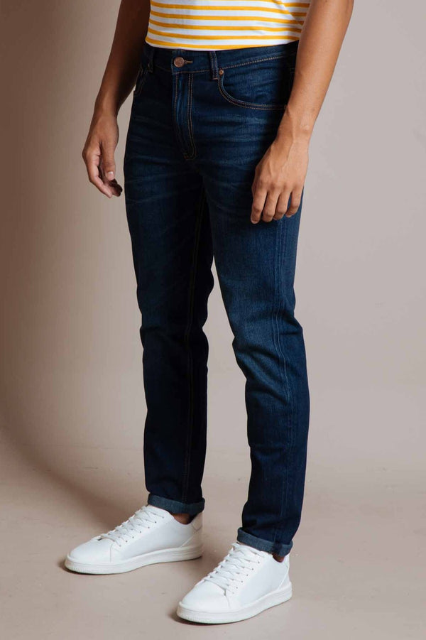 Jean Basico Azul Oscuro (Slim Fit) - Victor