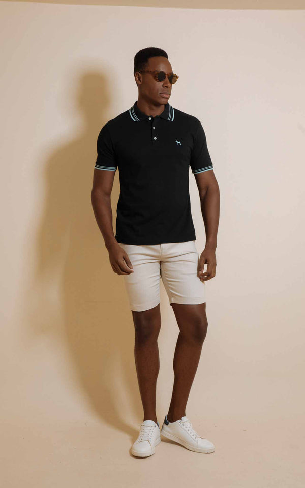 Polo Básica Negro (Custom Fit)