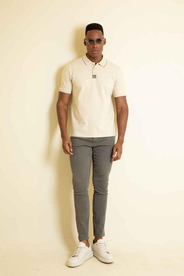 Polo Fashion Crema Barbaki
