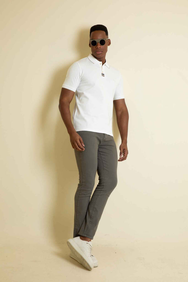Polo Fashion Blanco Barbaki