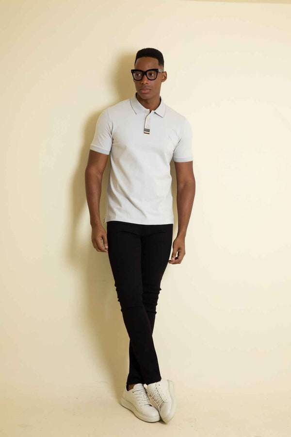 Polo Fashion Gris Claro Barbaki