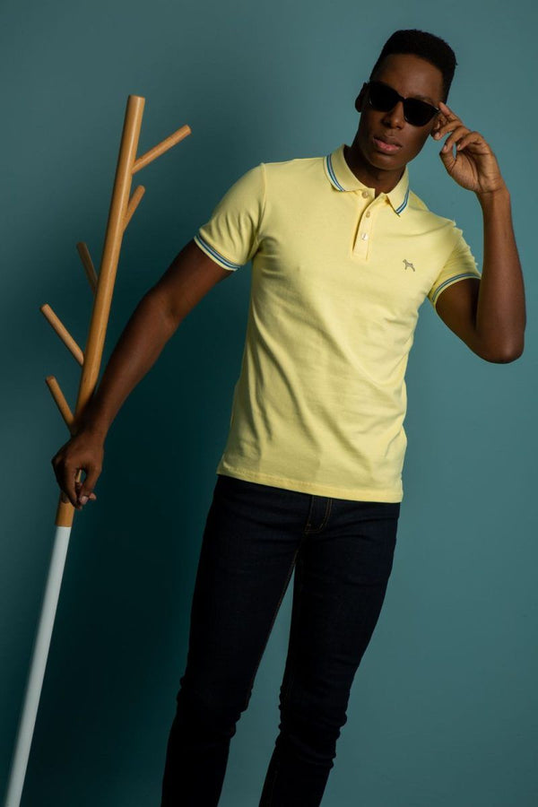 Polo Fashion Fondo Entero Amarillo (Custom Fit)