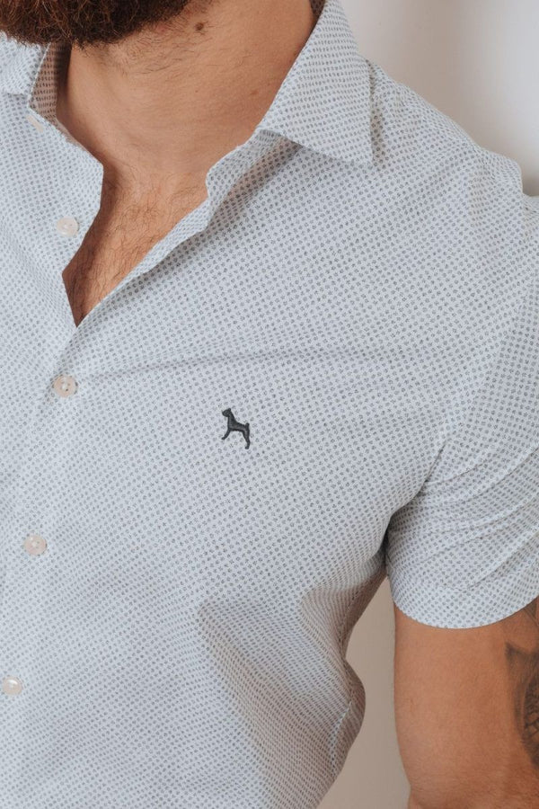 Camisa Manga Corta Estampada Estampada (Slim Fit) - Victor