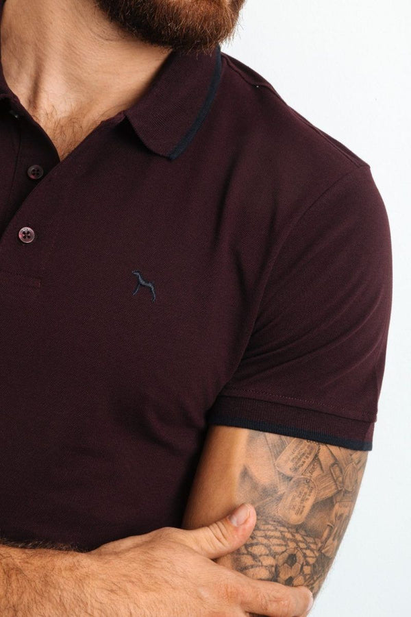 Polo Basica Fondo Entero Vino (Custom Fit) - Victor