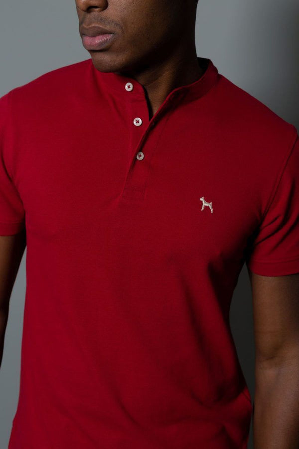 Polo Basica Cuello Neru Rojo (Custom Fit) - Victor