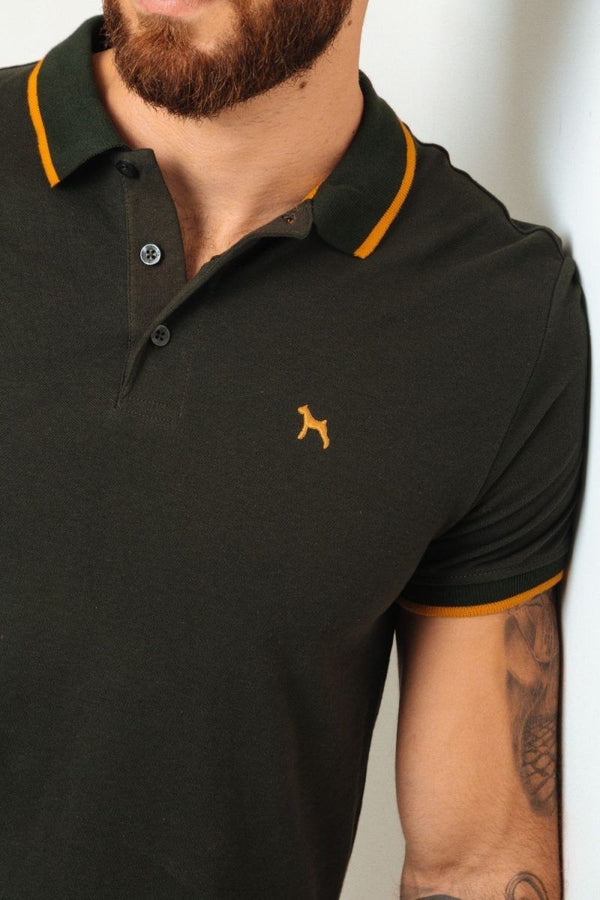 Polo Basica Fondo Entero Verde (Custom Fit) - Victor
