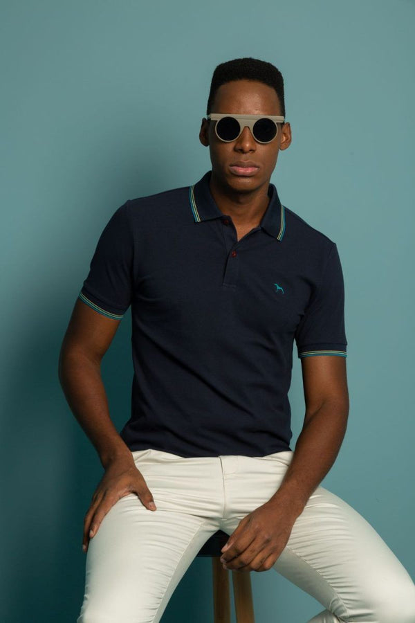 Polo Fashion Azul Turqui (Custom Fit)