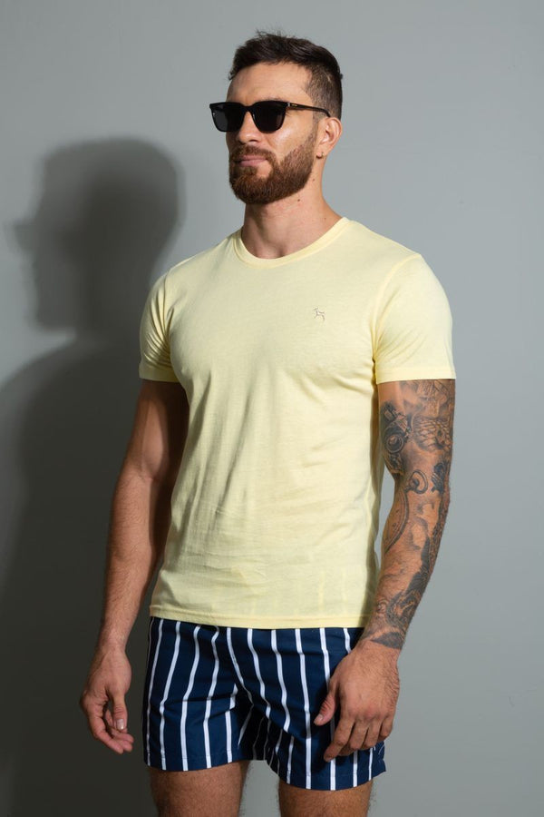 Pantaloneta de Baño Rayas Blanco/Azul (Custom Fit) - Victor