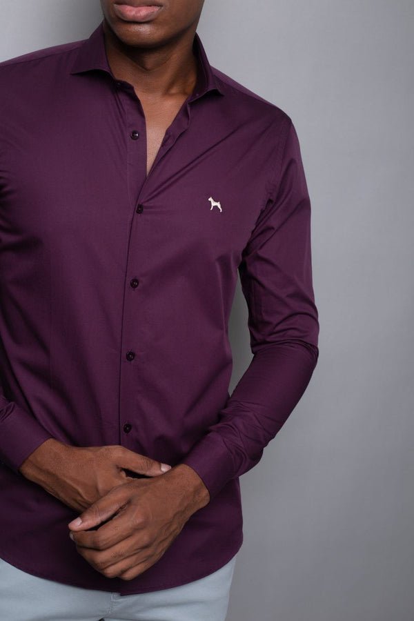 Camisa Manga Larga Uva(Slim Fit) - Victor