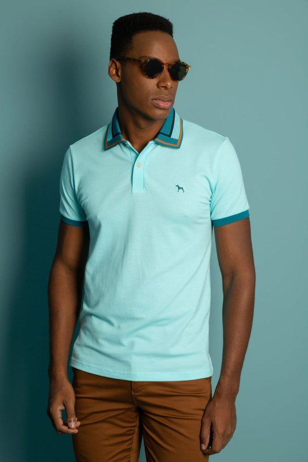 Polo Fashion Azul Claro (Custom Fit)