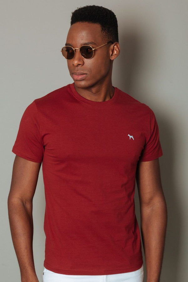 Camiseta Basica Vinotinto (Custom Fit) - Victor