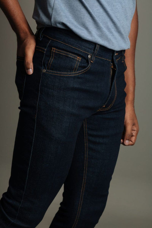 Jean Básico Oscuro (Custom Fit) - Victor