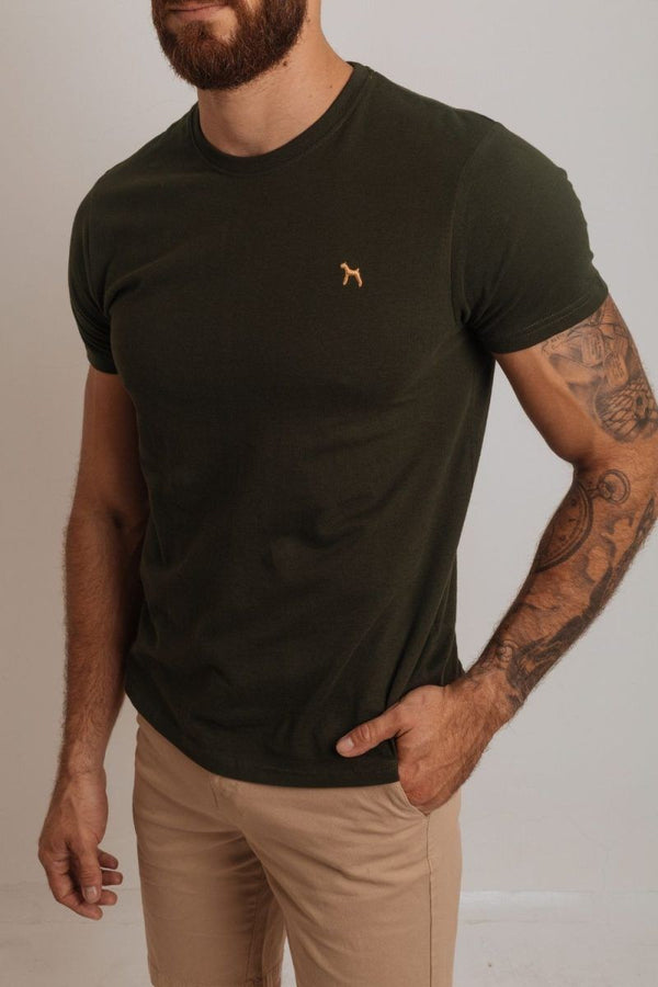 Camiseta Basica Verde (Slim fit) - Victor